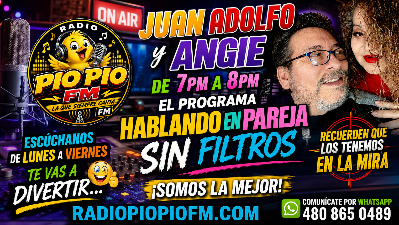 Juan Adolfo y Angie — Radio Pío Pío FM